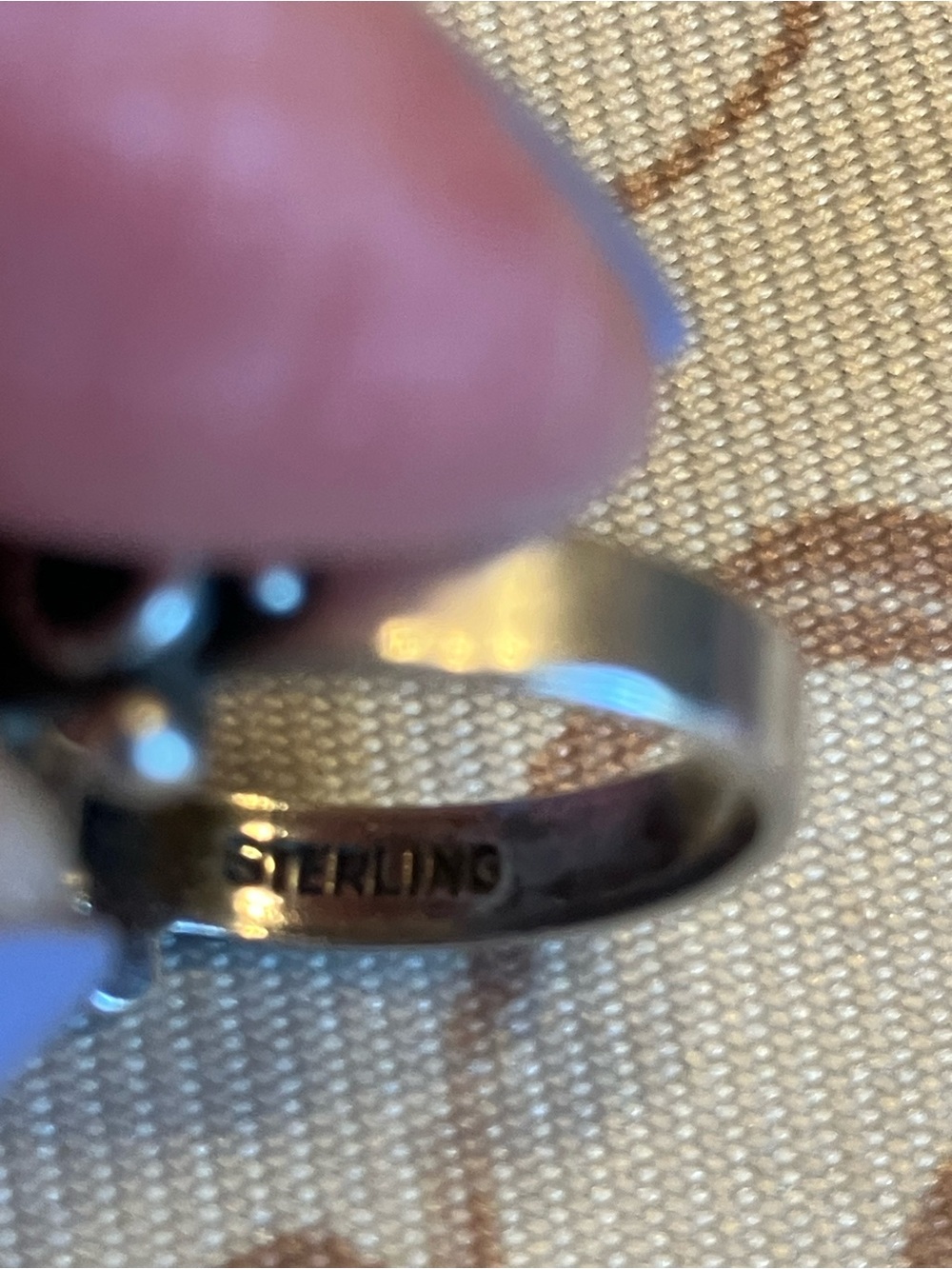 VINTAGE STERLING SILVER NATIVE AMERICAN RING STAMPED - Picture 2 of 9